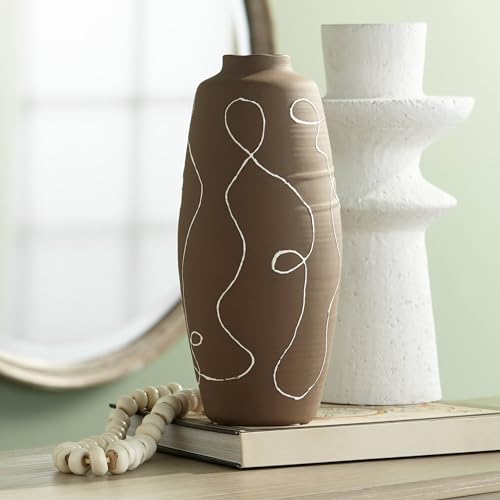 Zulu High Matte Brown Decorative Vase