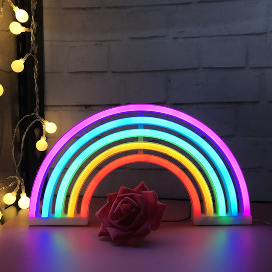 QiaoFei Rainbow Light Signs for Kids